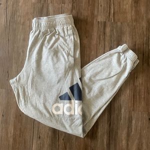 Mens gray Adidas sweatpants
